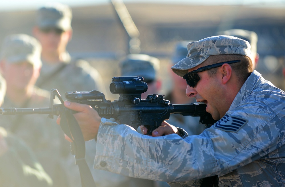 Into the frontier: Airmen get on target