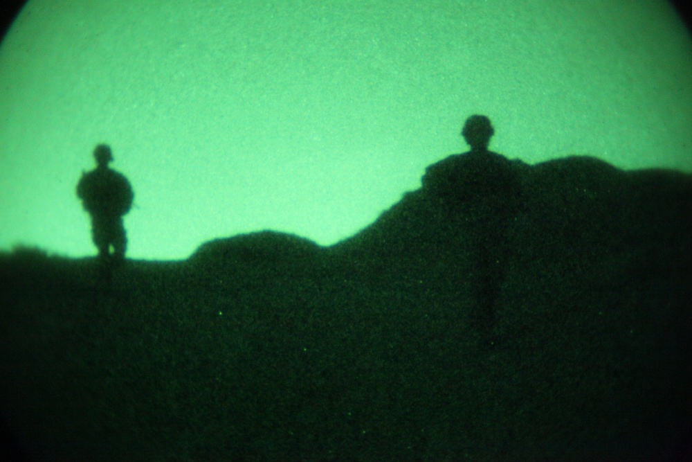 Pathfinders, 455th Expeditionary Security Forces Squadron go on a joint patrol