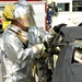 147th Reconnaissance Wing Fire Department conducts vehicle extraction training