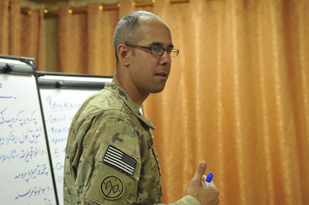 Teaching teachers: New York National Guardsman leads seminar in Afghanistan