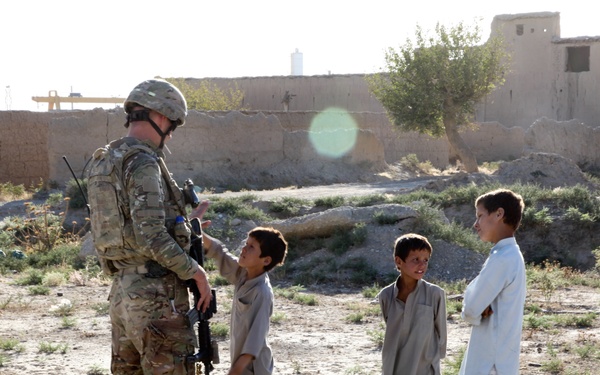 Routine patrol in Parwan