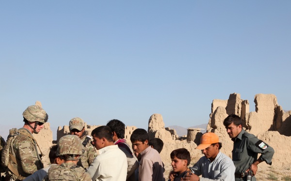 Routine patrol in Parwan