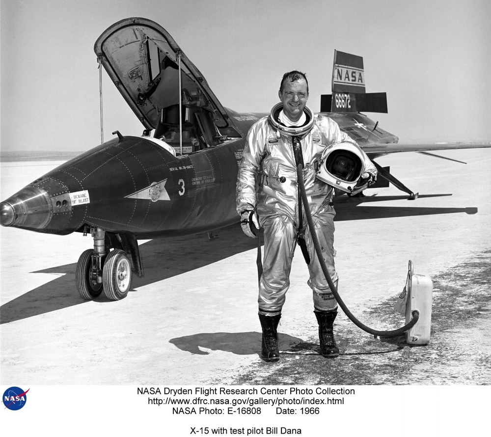 X-15 with test pilot Bill Dana