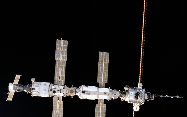 Various views of the ISS during approach by the STS-98 orbiter Atlantis