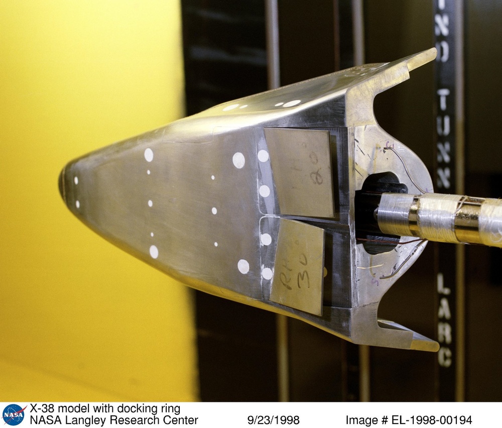 X-38 model with docking ring