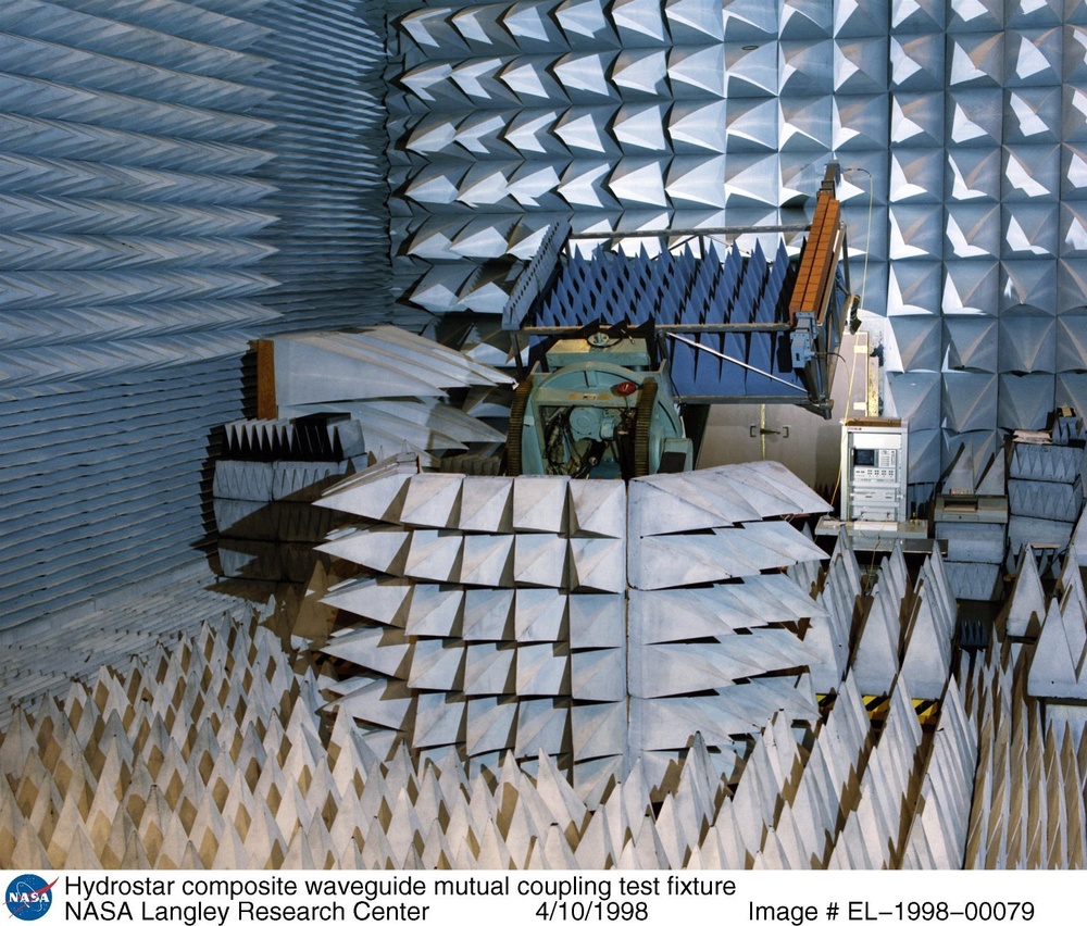 Hydrostar composite waveguide mutual coupling test fixture