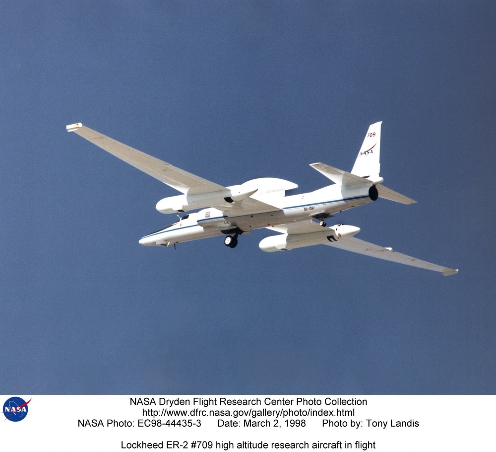 Lockheed ER-2 #709 high altitude research aircraft in flight