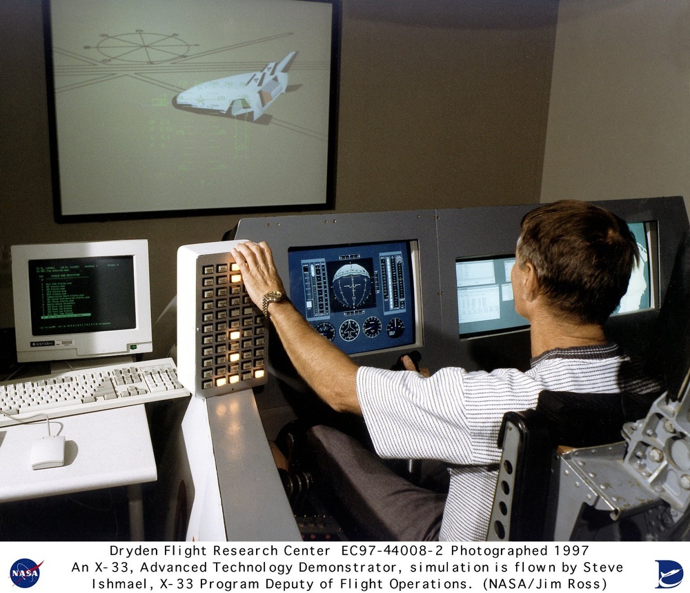 X-33 Simulation Flown by Steve Ishmael