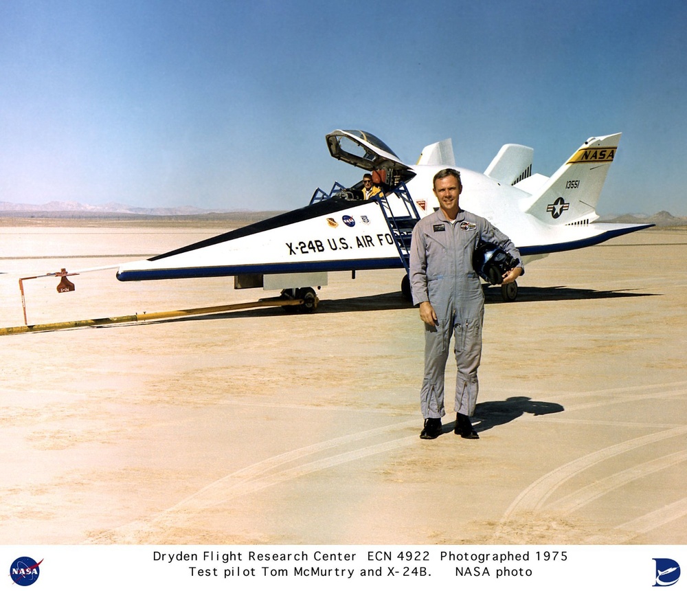 X-24B with Test Pilot Tom McMurtry