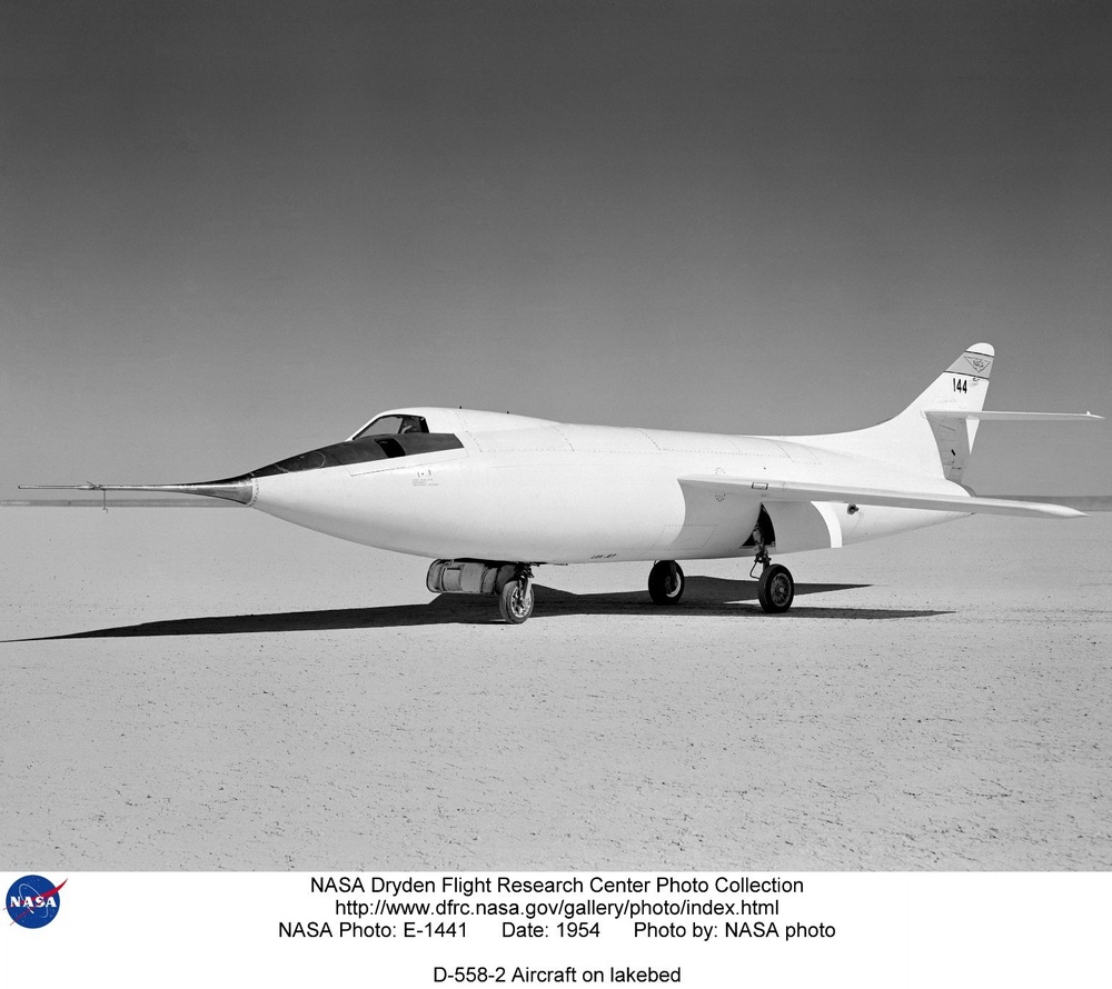 D-558-2 Aircraft on lakebed