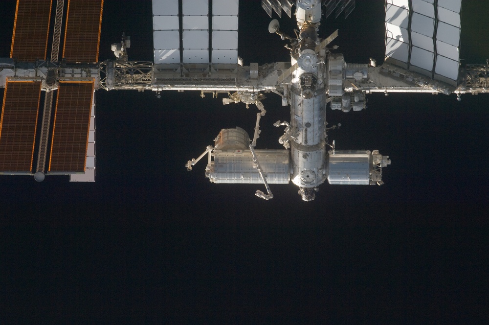 ISS during STS-119 Approach