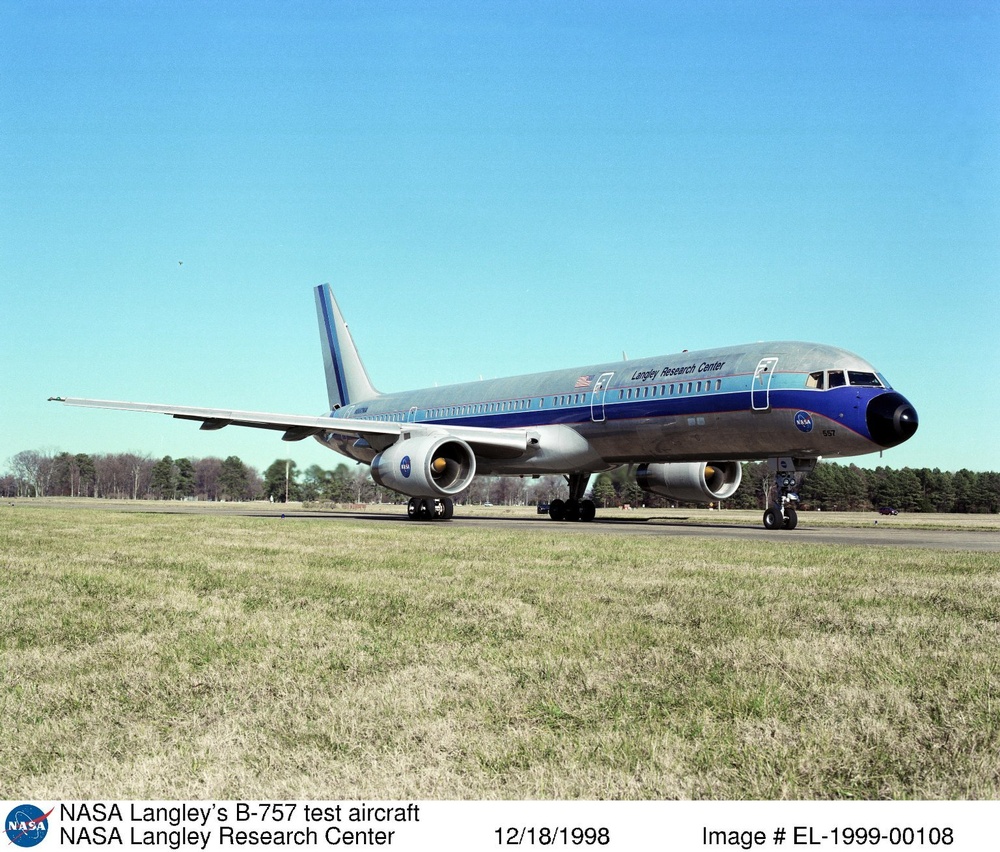 NASA Langley's B-757 test aircraft
