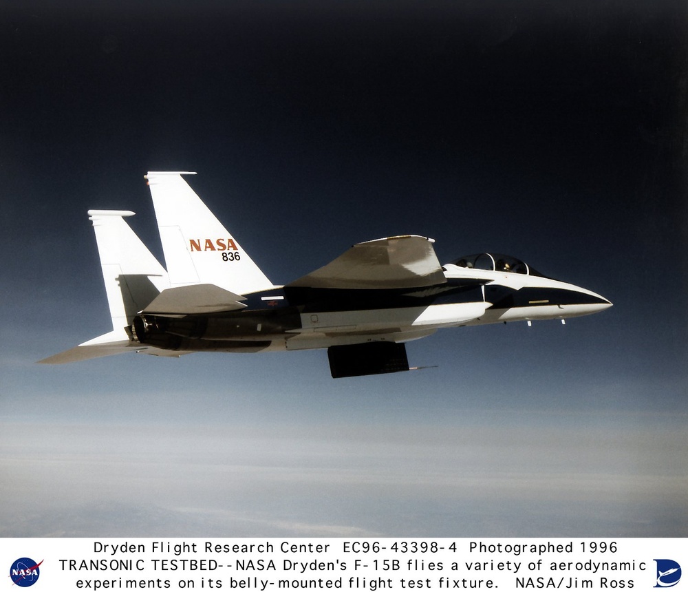 F-15B transonic flight research testbed aircraft in flight