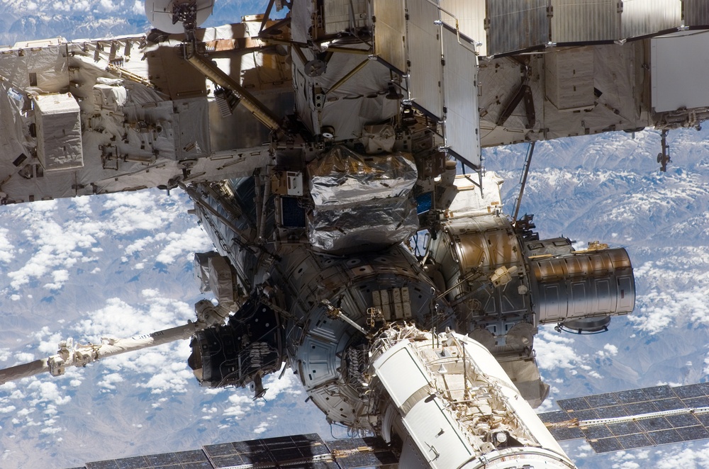 View of the ISS taken during flyaround by STS-114 crew