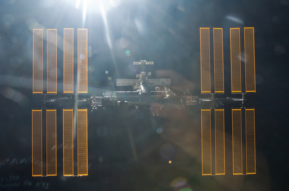 ISS Flyaround views during STS-119