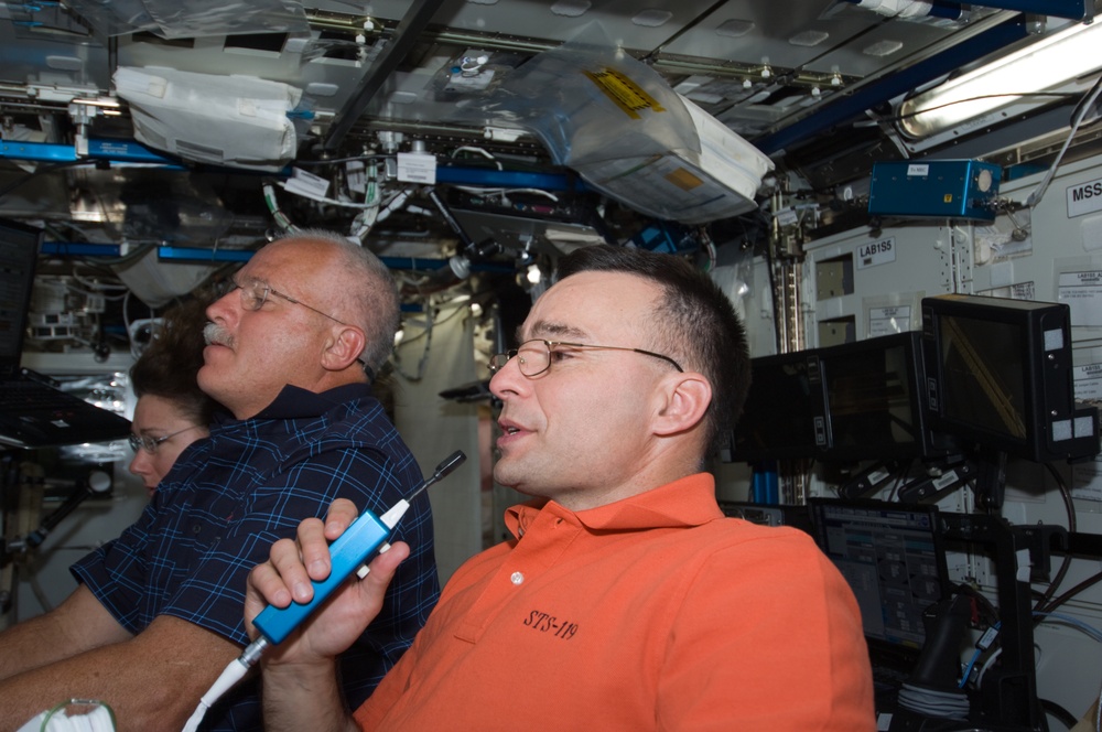 Phillips at Robotics Workstation RWS in US Laboratory Destiny