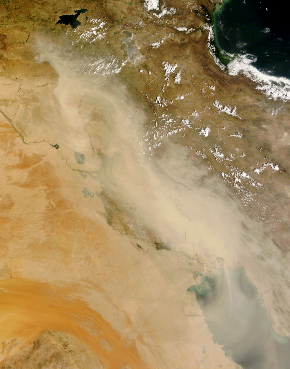 Dust Storm over the Persian Gulf: Natural Hazards