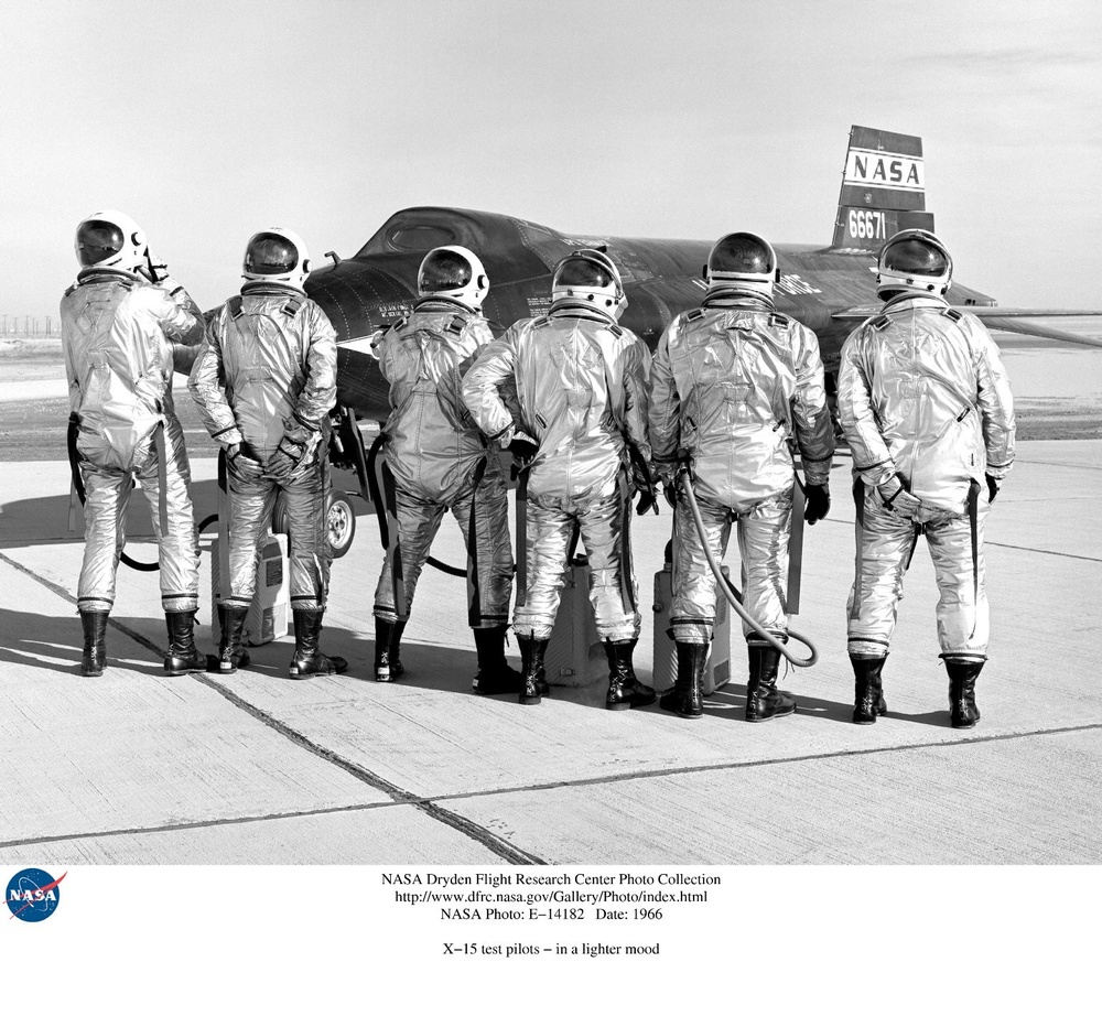 X-15 test pilots - in a lighter mood