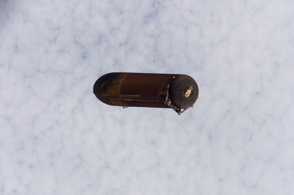 View of STS-114 External Fuel Tank during separation
