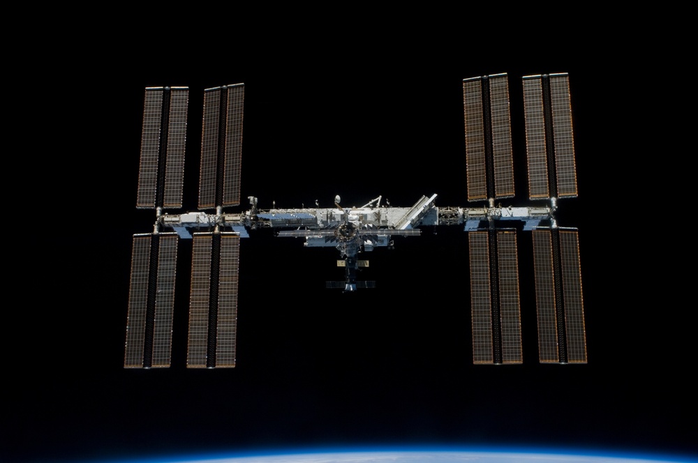 ISS Flyaround views during STS-119