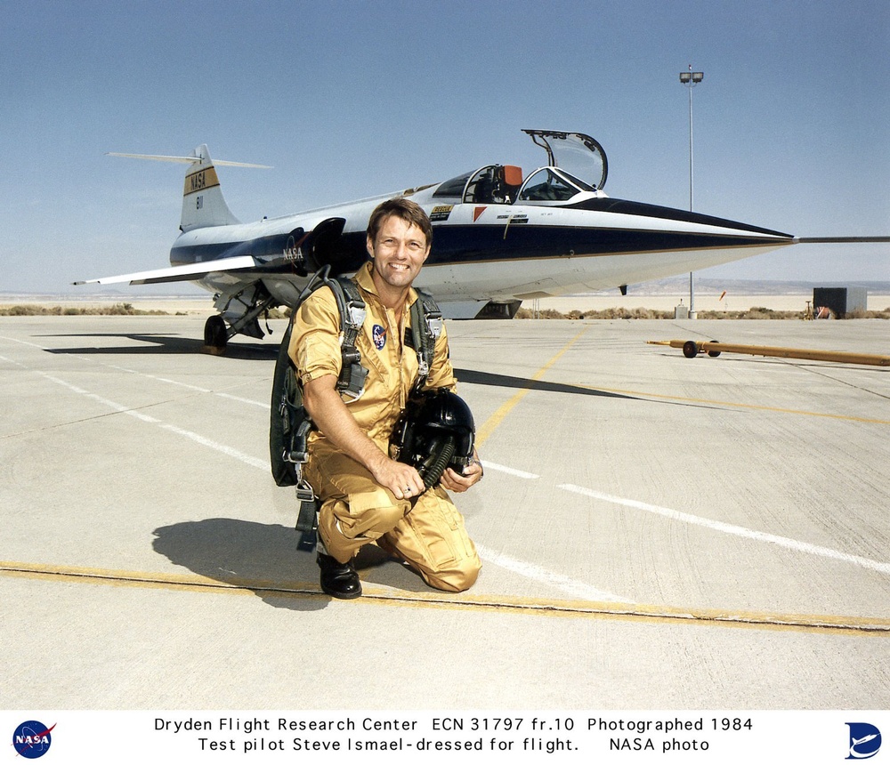 F-104 with research pilot Steve Ishmael