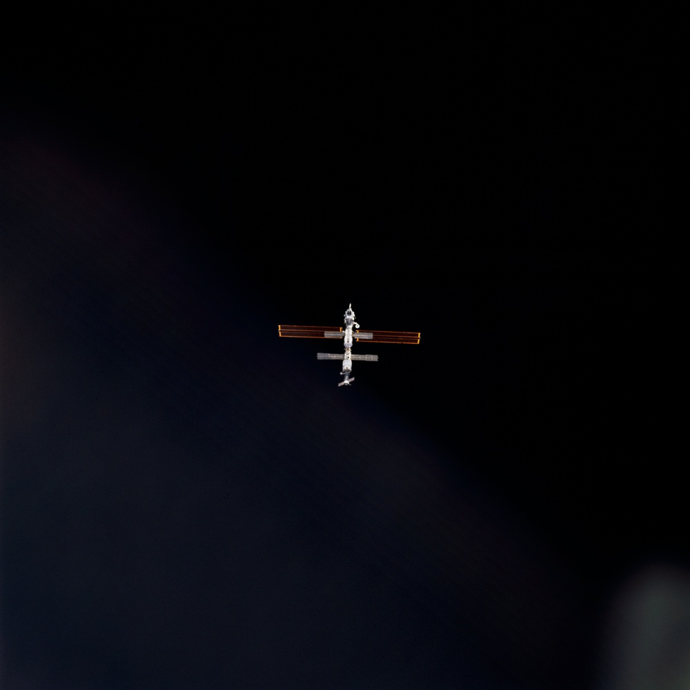 Various views of the ISS during approach by the STS-98 orbiter Atlantis