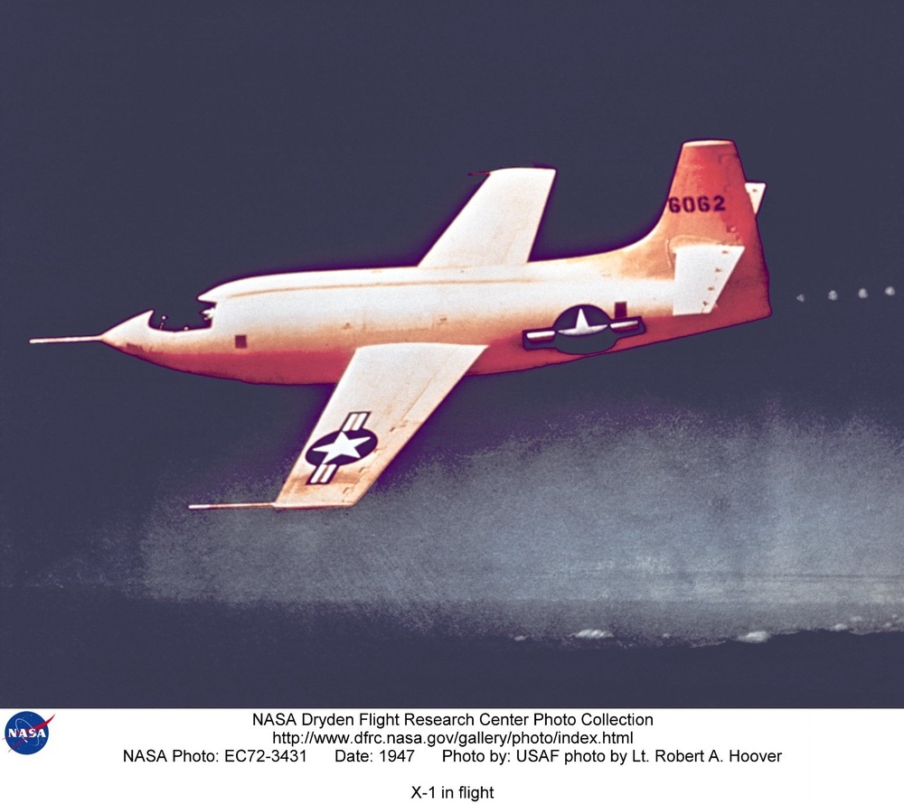 X-1 in flight