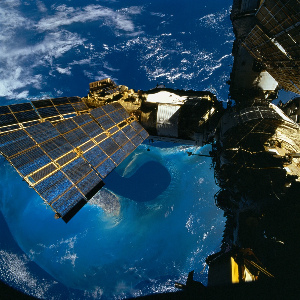 Mir Space Station views taken during STS-76 mission