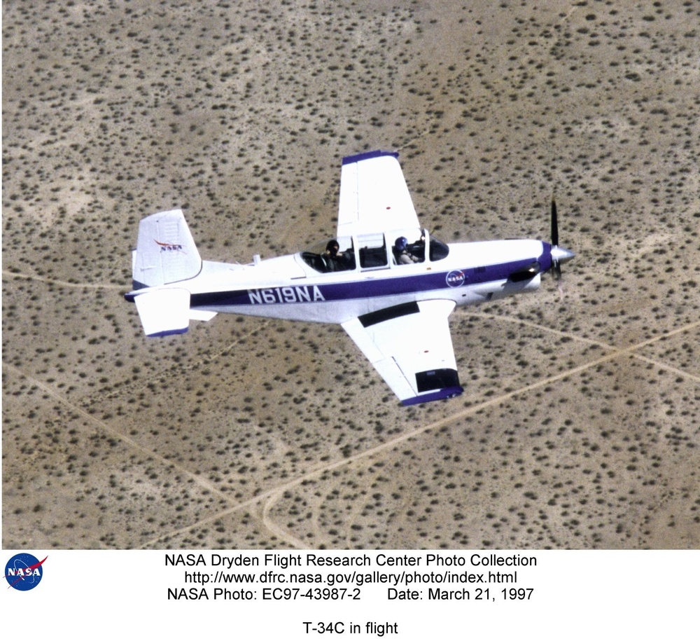 T-34C in flight