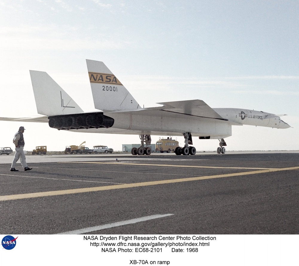 XB-70A on ramp