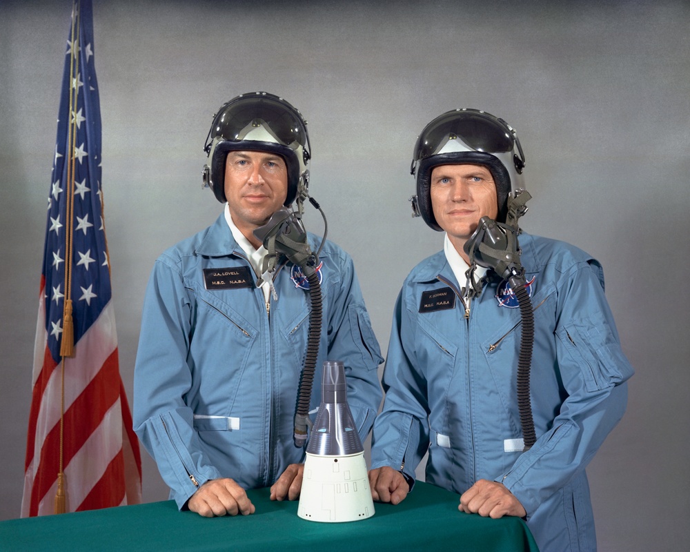 Portrait of Gemini 7 Prime Crew Borman and Lovell
