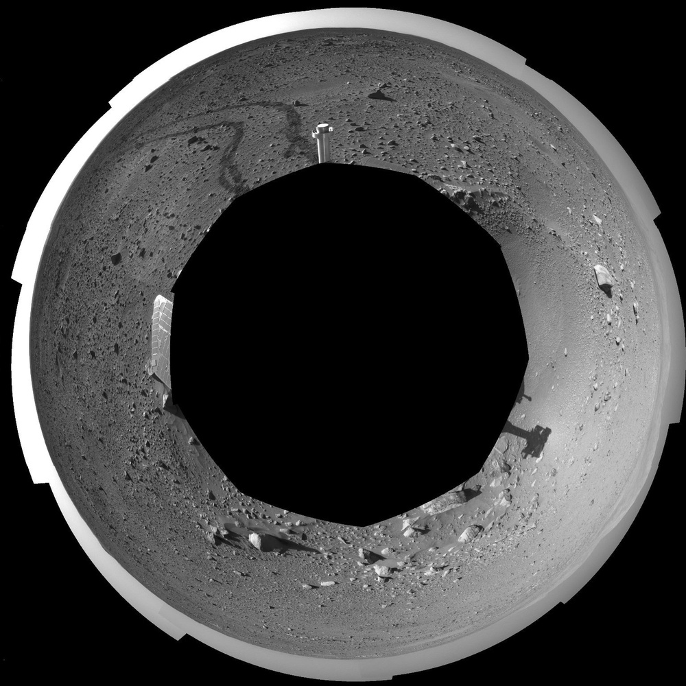 Spirit's View on Sol 142 (Polar)