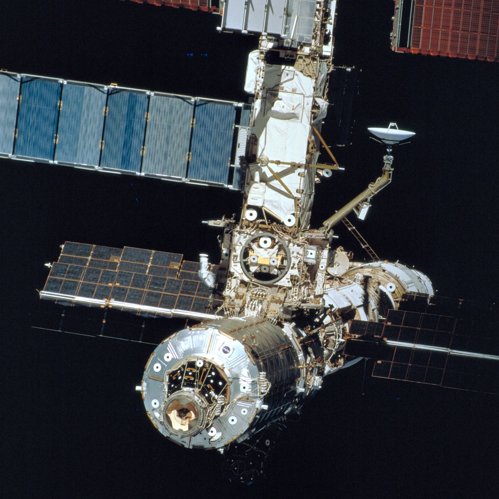 Various views of the Destiny Laboratory module and the ISS