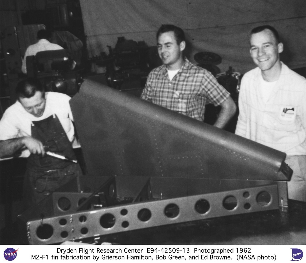 M2-F1 fabrication by Grierson Hamilton, Bob Green, and Ed Browne