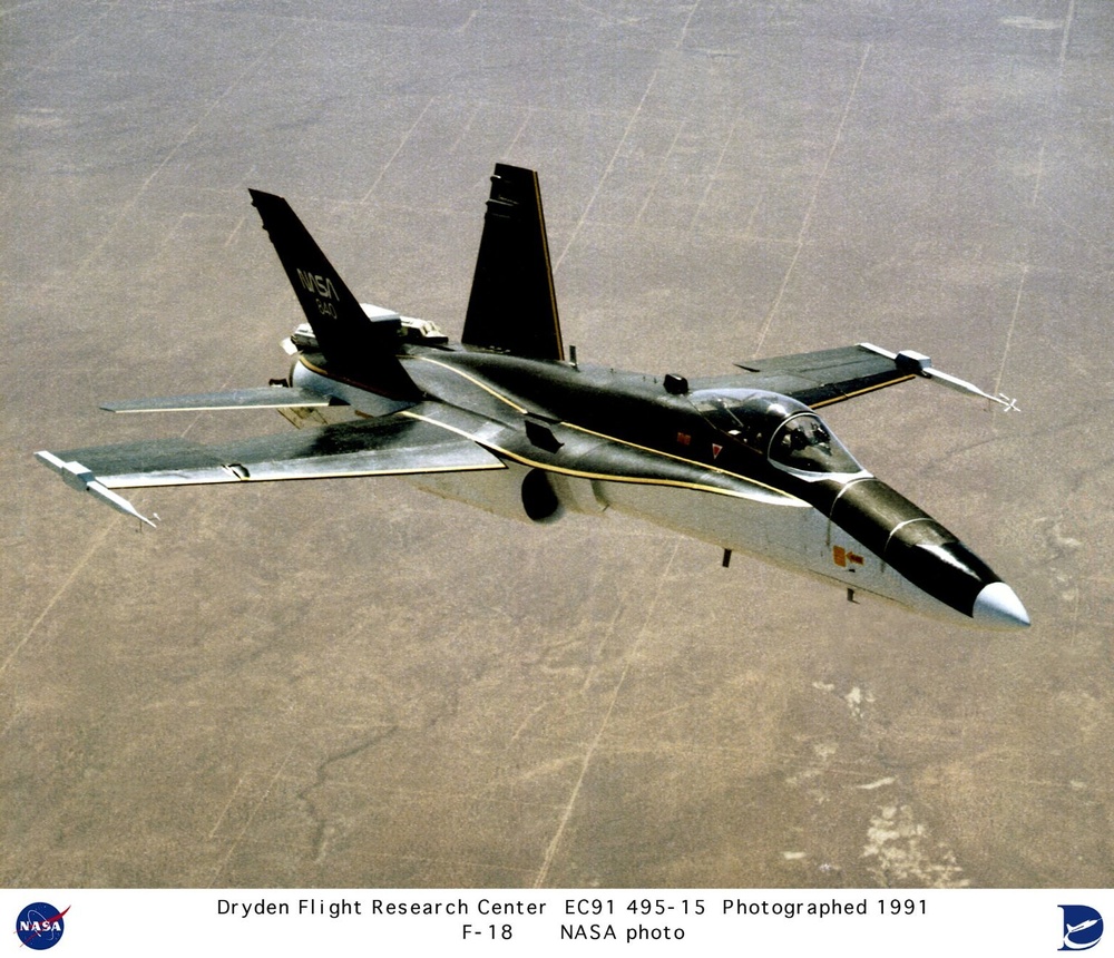 F-18 HARV in flight