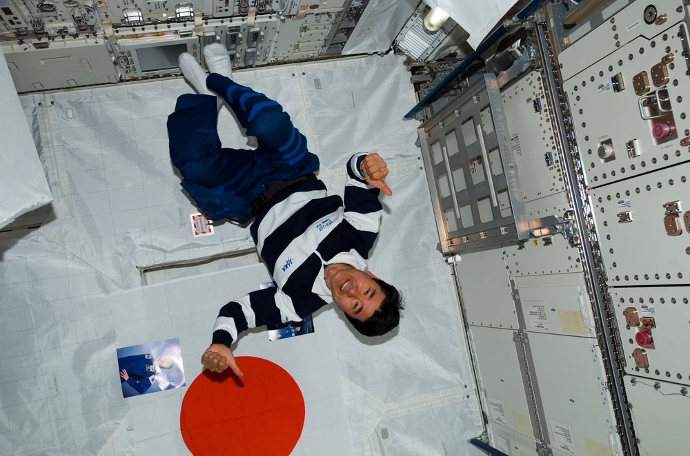 Doi in the JLP during STS-123 / Expedition 16 Joint Operations