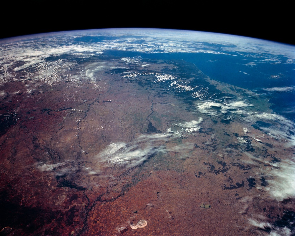 Earth observations taken from Discovery during STS-56 mission