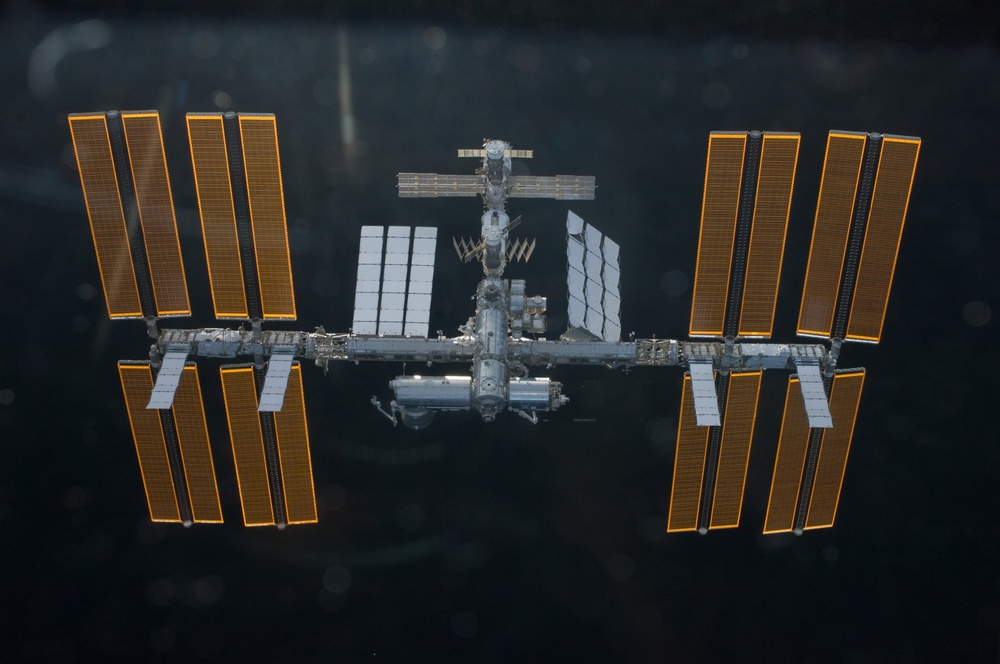 ISS Flyaround views during STS-119