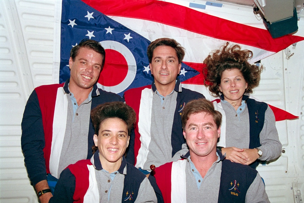 STS-70 onboard crew portrait