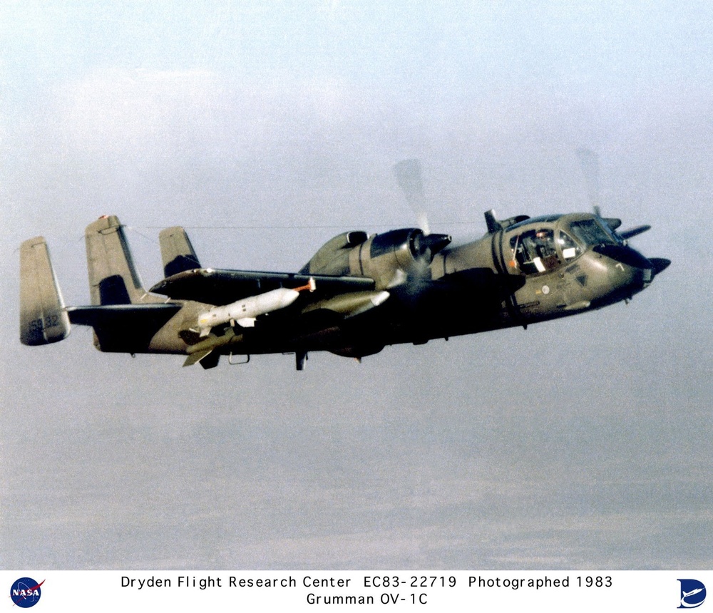 Grumman OV-1C in flight