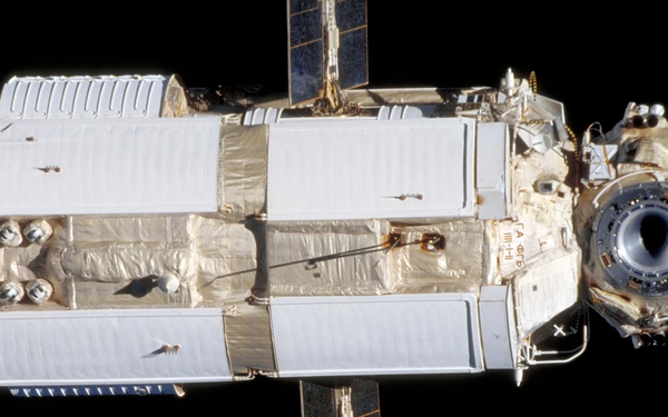 Various views of the ISS taken during fly-around