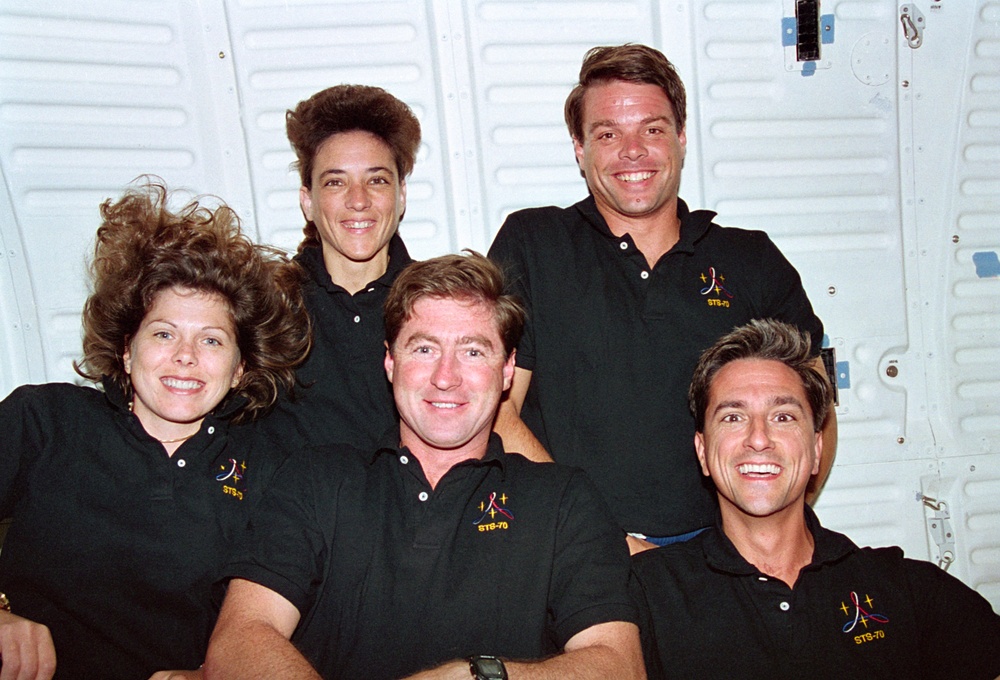 STS-70 onboard crew portrait