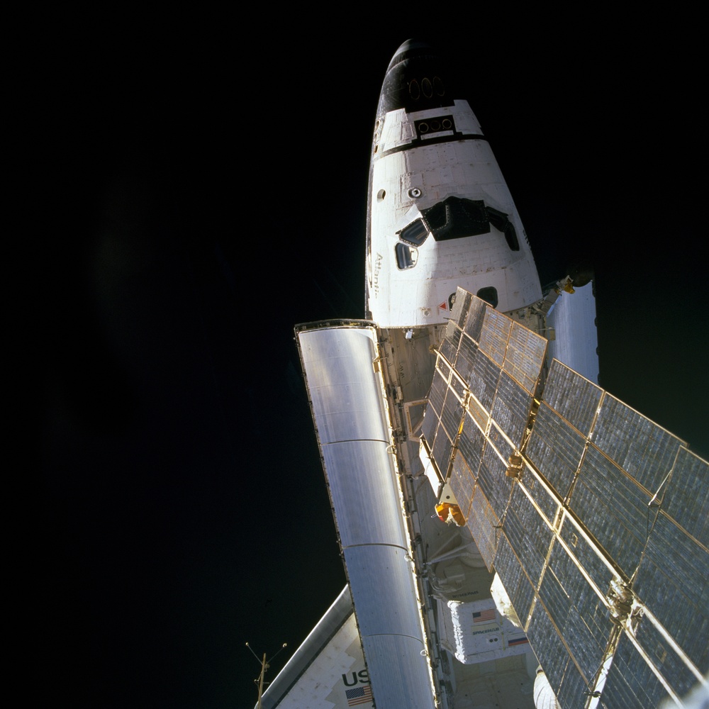 Mir Space Station views taken during STS-76 mission