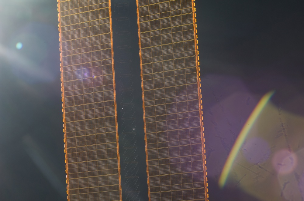 ISS during arrival of STS-127 Space Shuttle Endeavour