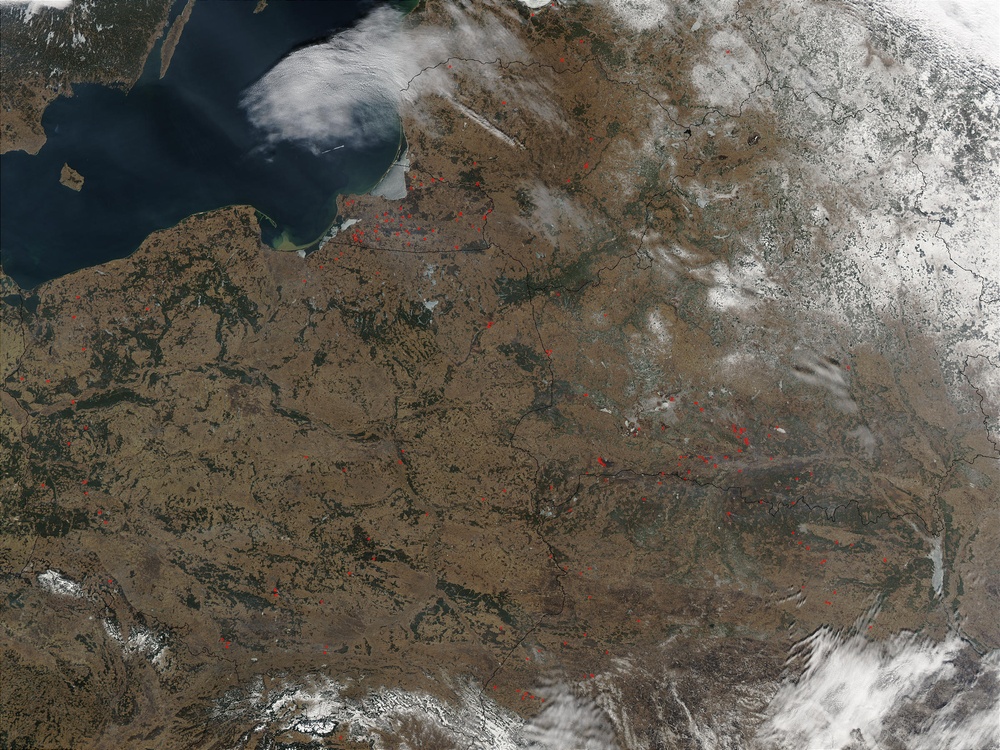 Fires in Northeastern Europe: Natural Hazards