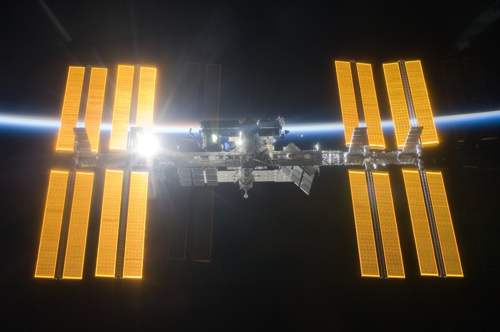 ISS Flyaround views during STS-119