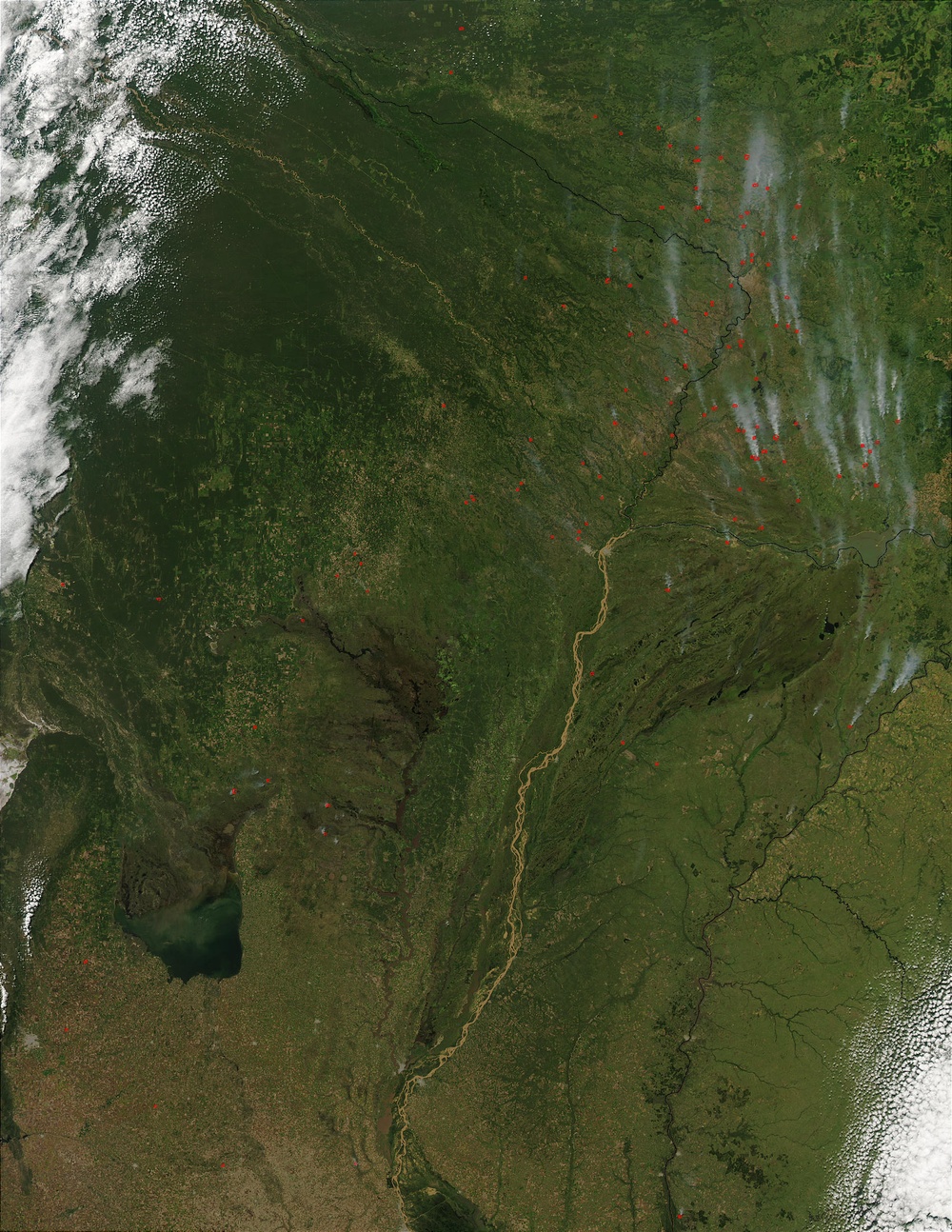 Fires in Argentina and Paraguay: Natural Hazards