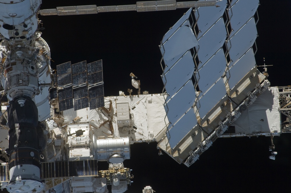 ISS Flyaround views during STS-119