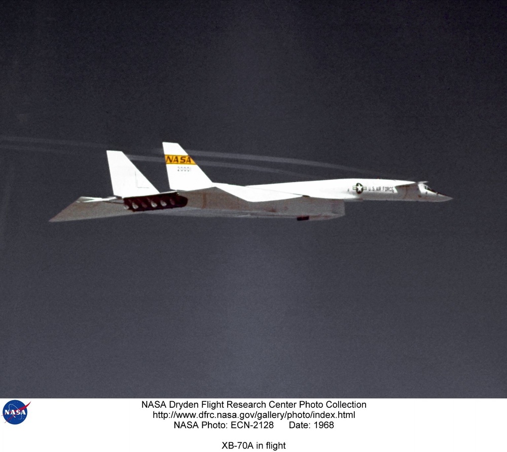 XB-70A in flight