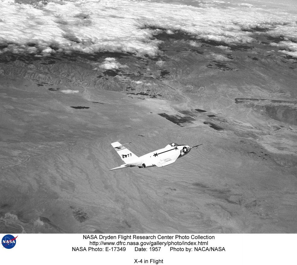 X-4 in Flight